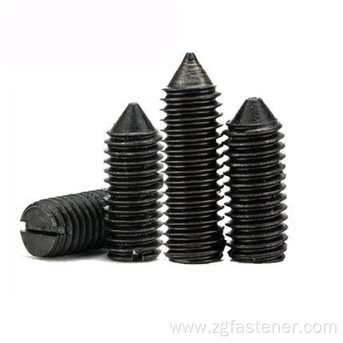 black oxide coating Cone Point Set Screw